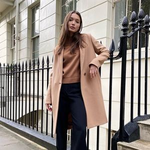 Babaton Stedman camel wool coat from Aritzia